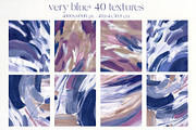 VERY PERI & BLUE abstract textures, a Texture Graphic by Yuliya Derbisheva (Thumbnail 5 of 14)