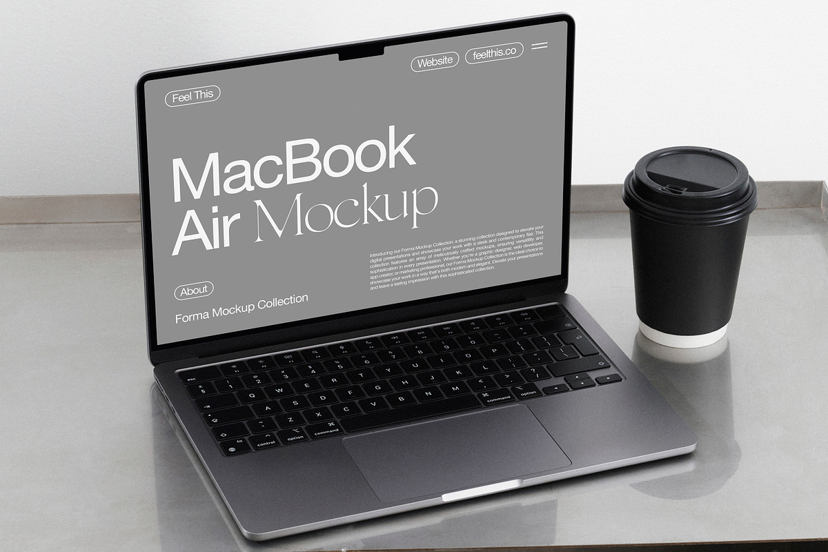 MacBook Air Mockup PSD, a Mac Mockup by Feel This (Photo 2 of 3)