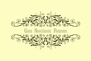 Gans Neoclassic Fleurons