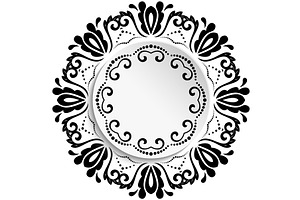 Floral Vector Ornament With Volume, a Decorative Illustration by FineArtStudio