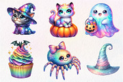 Cute Halloween Iridescent Clipart, an Illustration by Dream Creation (Thumbnail 3 of 7)