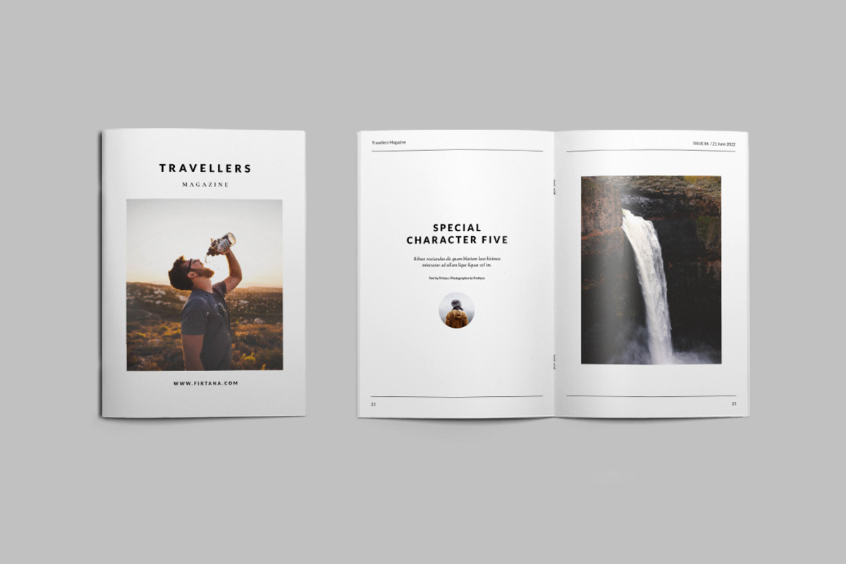 Travellers Magazine, a Magazine Template by Firtana (Photo 7 of 12)