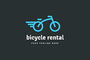 Bicycle line rounded vector logo, a Branding & Logo Template by Magda (Thumbnail 2 of 3)