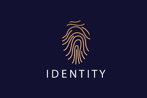 Fingerprint Logo Human Identity, a Branding & Logo Template by Maylianaw28