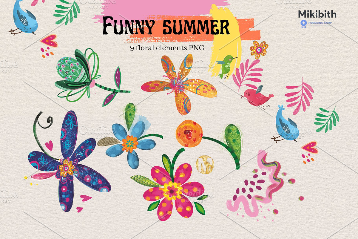 Funny Summer Graphics, an Illustration by Alisa Mikibith Art (Photo 4 of 8)