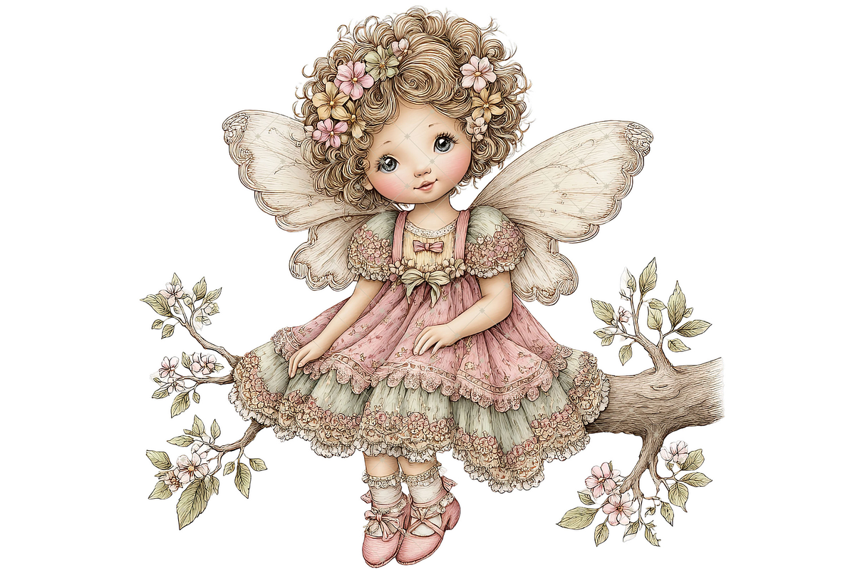 Fairy Girl Clipart PNG, a Seasonal Illustration by Memories By Lea (Photo 16 of 18)