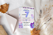 7th Birthday Invitation Template, an Invitation Template by Snapybiz (Thumbnail 8 of 9)