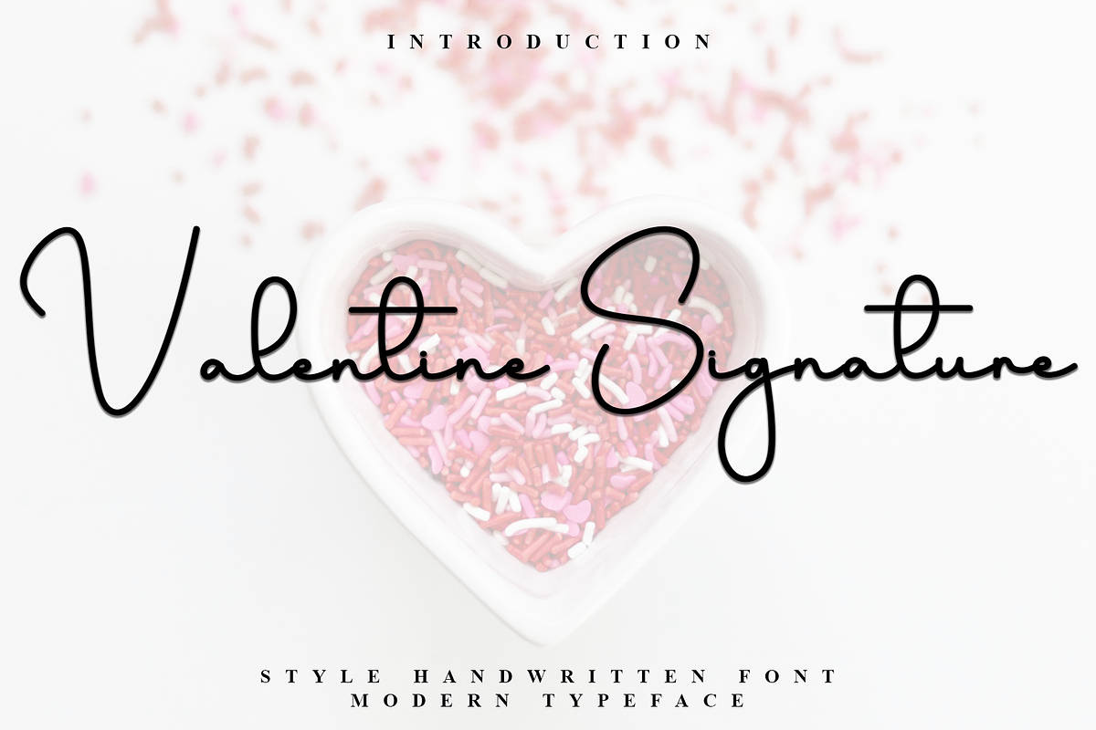 Valentine Signature, a Handwritten Font by InermediaSTUDIO (Photo 1 of 8)