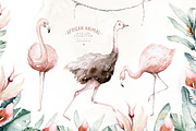 African animals watercolor set, an Animal Illustration by Peace ART (Thumbnail 3 of 24)