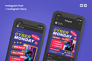 Cyber Monday Flyer Set, a Flyer Template by SquidPixey (Thumbnail 6 of 6)