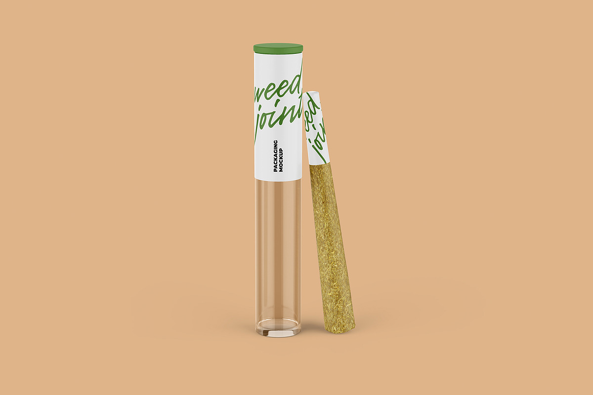 Weed Joint Pre-Roll Packaging Mockup, a Product Mockup by easymock 2 (Photo 9 of 9)