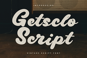 Gestclo - Vintage Script Fonts, a Script Font by Randi Irvan | Rvandtype