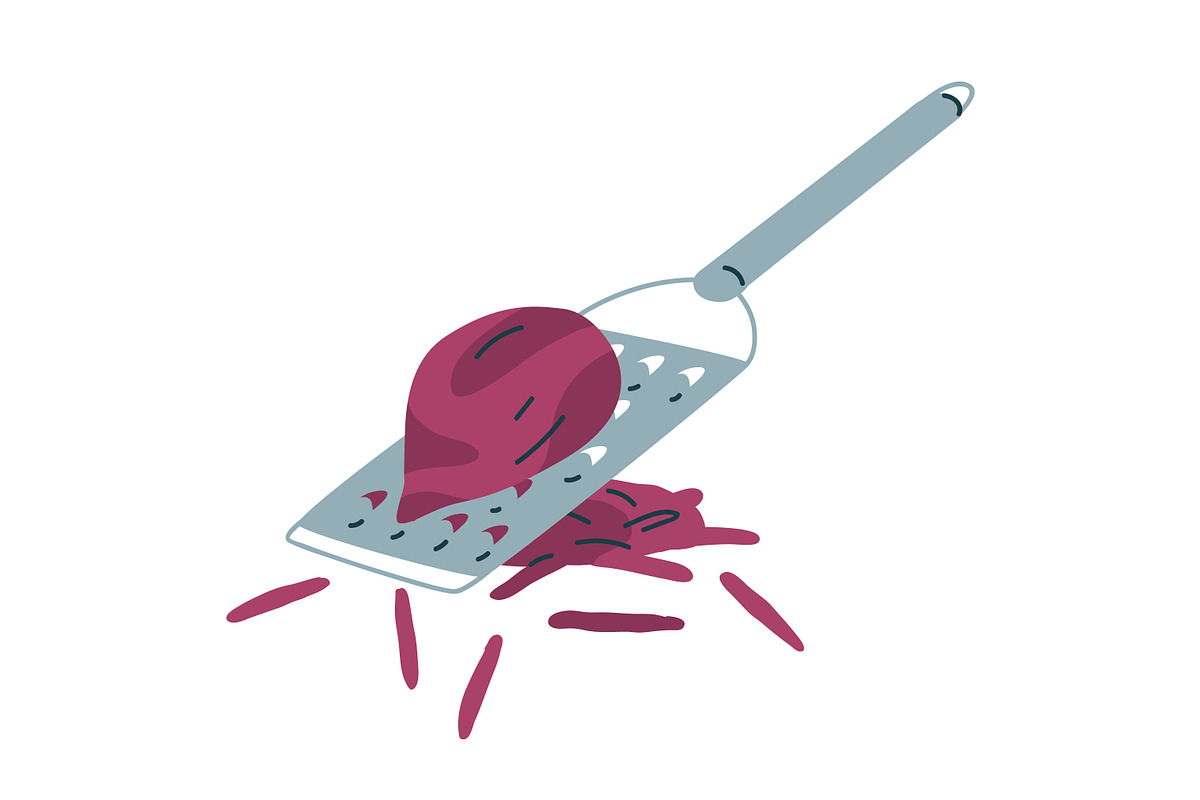 Cutting and grating vegetables set, a Food Illustration by Good Studio (Photo 5 of 10)