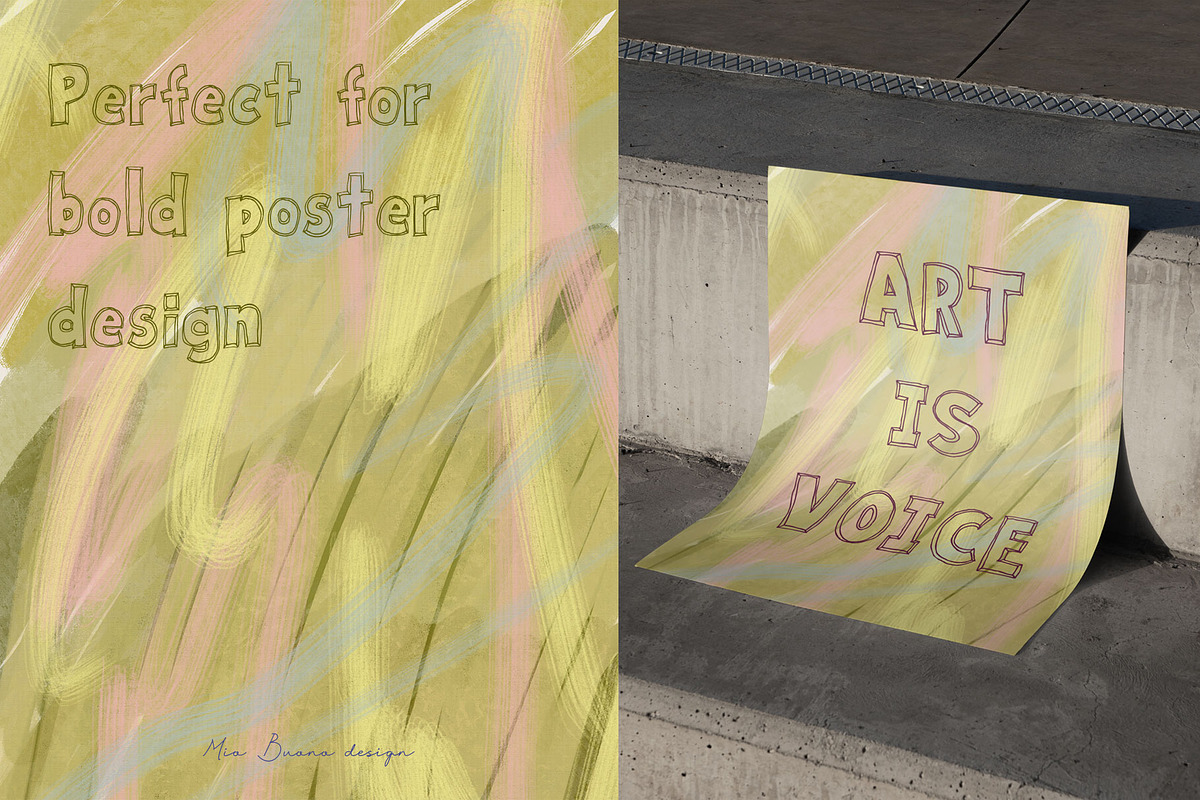 Expressive Texture Backgrounds Pack, a Background Graphic by Mio Buono (Photo 7 of 15)