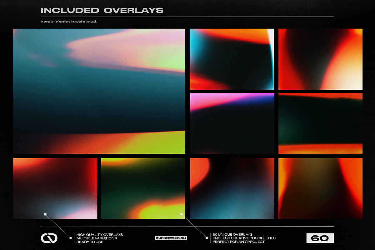 Light Leaks Film Overlays, a Texture Graphic by Cursedesign (Photo 3 of 6)