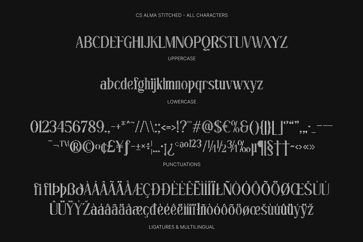 CS Alma Stitched, a Serif Font by Craft Supply Co. (Photo 8 of 8)