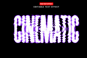 Cinematic Glitch Text Effect