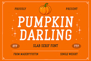 Pumpkin Darling - Slab Serif Font, a Slab Serif Font by ariodsgn (Thumbnail 1 of 7)