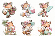 Whimsical summer fox clipart, an Illustration by Designworld (Thumbnail 4 of 5)
