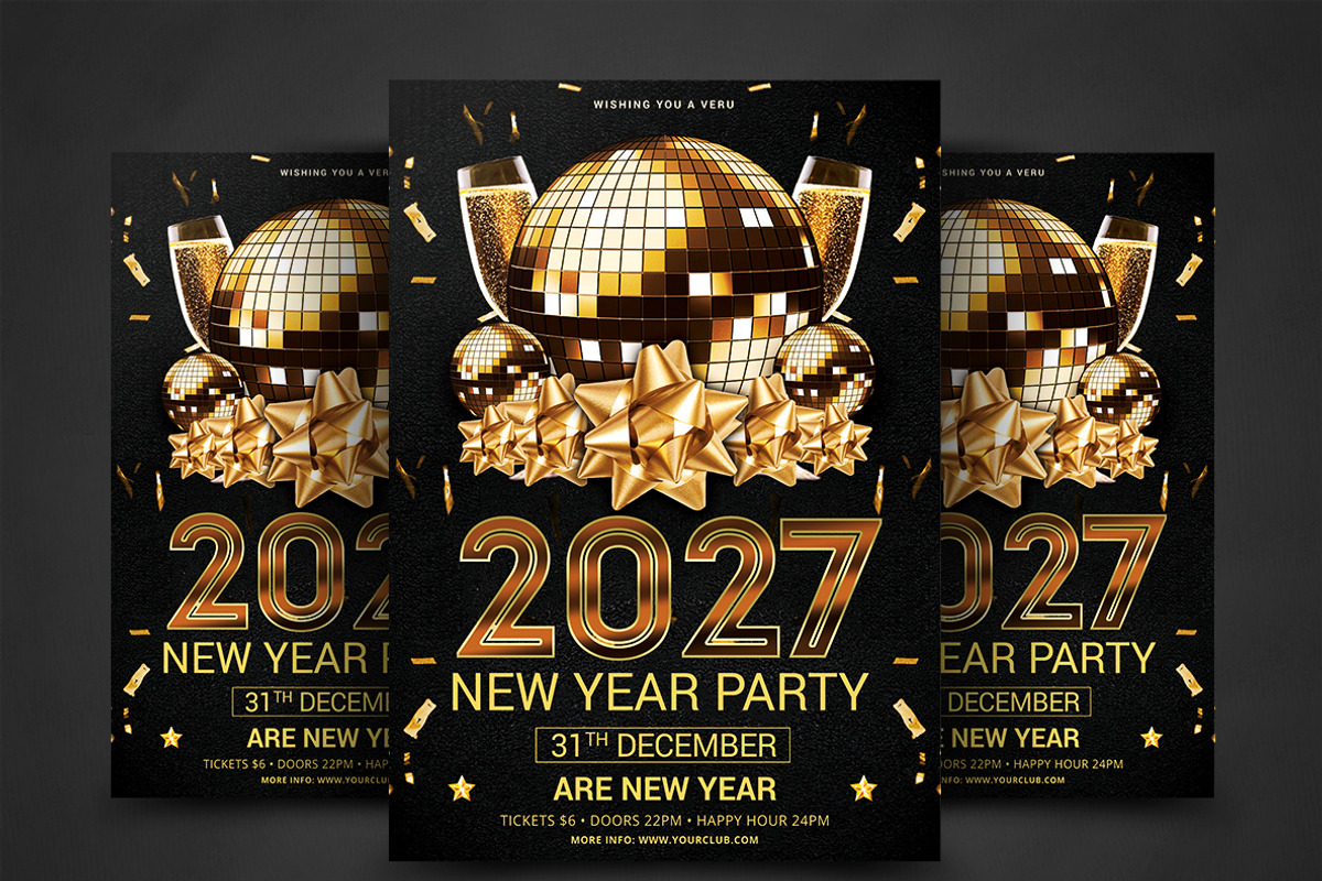 New Year Flyer, a Flyer Template by AfzaalGraphics (Photo 1 of 4)