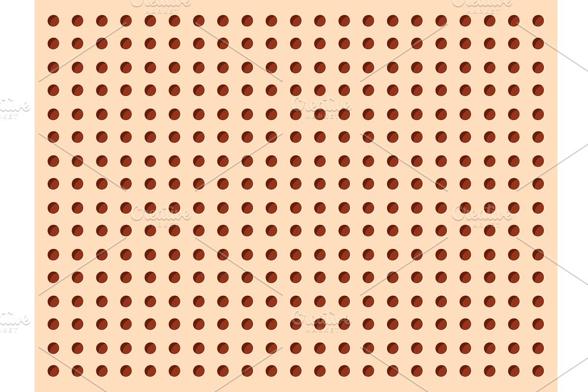 Peg board. Pegboard perforated panel, an Illustration by Stock-Smart-Start