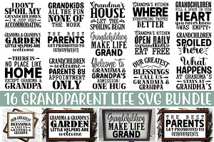 Grandparent Life SVG Bundle