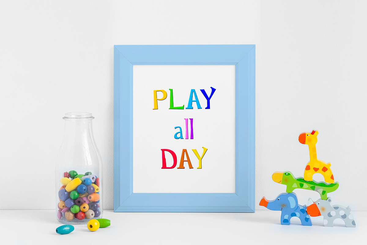 Rainbow Chalk Cyrillic font+Patterns, a Serif Font by IraDvilyuk (Photo 14 of 16)