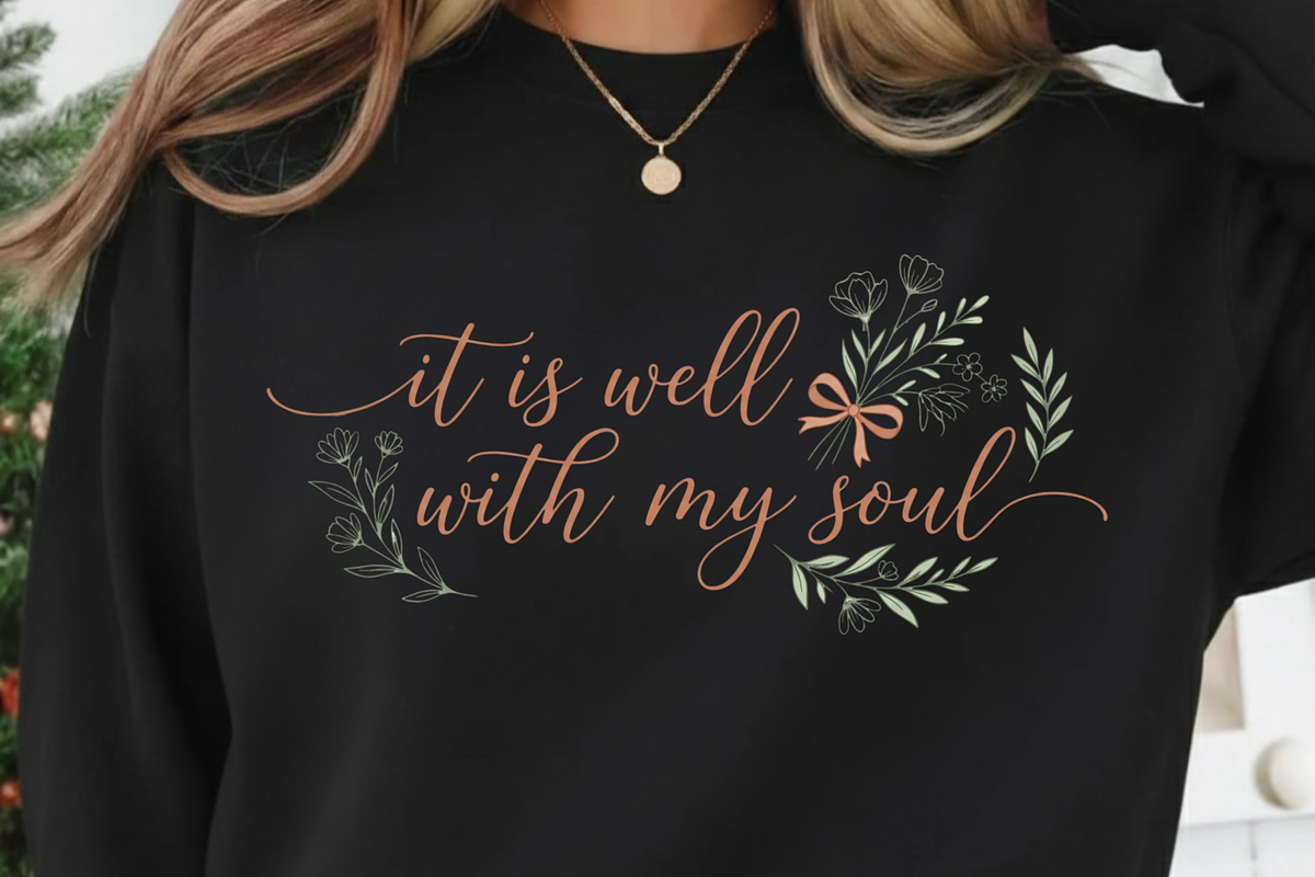 It Is Well With My Soul PNG, Trendy, a Graphic by Vector Portal (Photo 3 of 9)