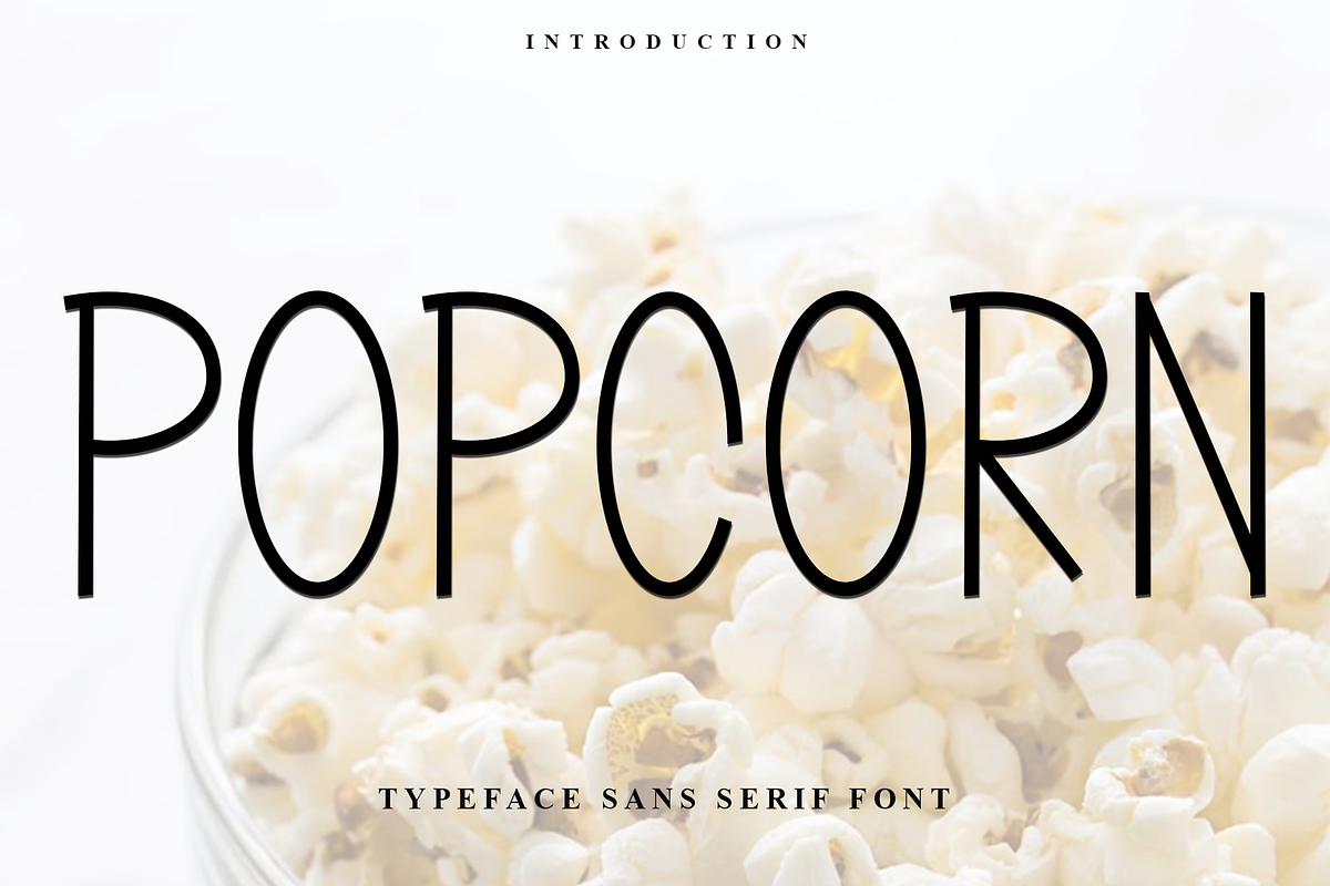 Popcorn, a Sans Serif Font by FreshTypeINK (Photo 1 of 7)