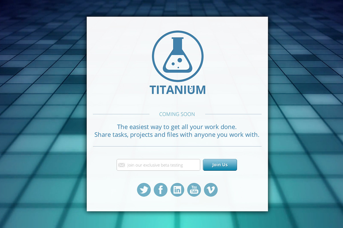 Titanium - Coming Soon Page (HTML5), a Landing Page Template by IQSIR (Photo 5 of 5)