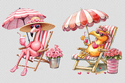 Summer Flamingo PNG Sublimation, an Illustration by Sublimation Artist (Thumbnail 3 of 6)