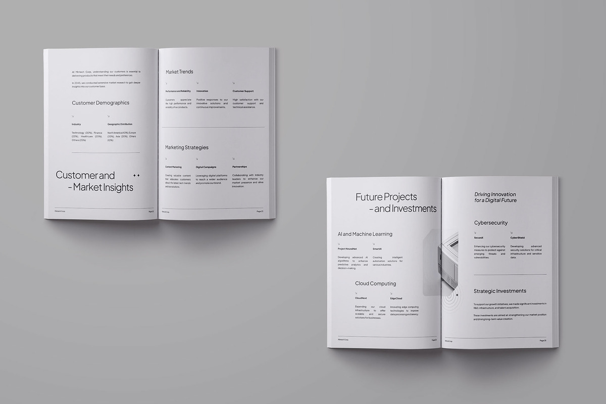 Annual Report Template - Mintech preview 8