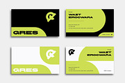 Green Business Card Template, a Business Card Template by Siska Arista (Thumbnail 1 of 2)