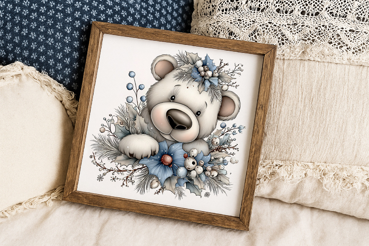 Christmas Bears Clipart Bundle, an Illustration by Libby Wishes (Photo 3 of 7)