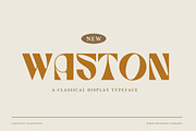 WASTON - Unique Classic Typeface, a Serif Font by Burnoth Design Co. (Thumbnail 1 of 11)