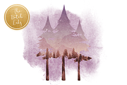 Forest Nighttime Clipart Set, an Illustration by The Dutch Lady Designs (Thumbnail 2 of 6)