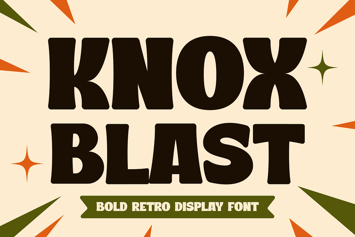 Knox Blast - Bold Retro Display Font, a Blackletter Font by Gumrega Studio (Photo 1 of 8)