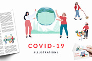 Covid-19 Illustrations, a Food Illustration by helgascandinavus (Thumbnail 1 of 6)