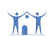 Home foundation with two persons, a Person Illustration by LogosDen (Thumbnail 3 of 3)