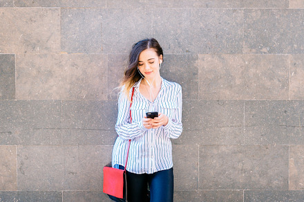 Businesswoman in the city featuring portrait, woman, and female