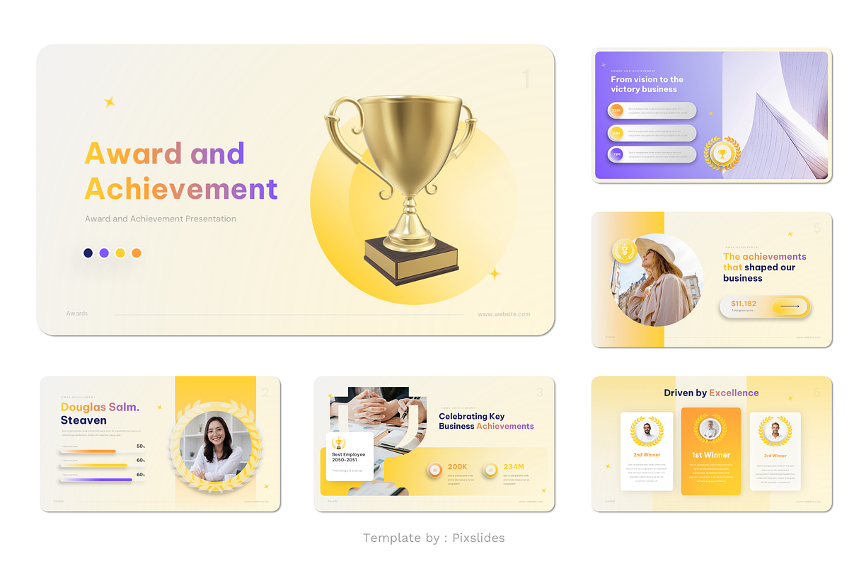 Awards and Achievement Keynote, a Presentation Template by Pixslides (Photo 2 of 4)