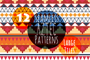 Seamless Aztec Tribal Patterns, a Background Graphic by Digibonbons (Thumbnail 1 of 4)