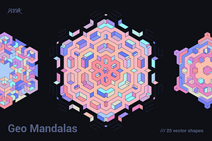 Geometric Mandalas, a Graphic by dvtchk