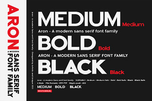 Aron - Sans Serif Font Family