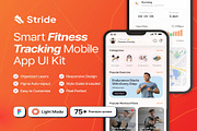 Stride - Smart Fitness App UI Kit, an UI Kit Template by Creative Perspective (Thumbnail 1 of 6)