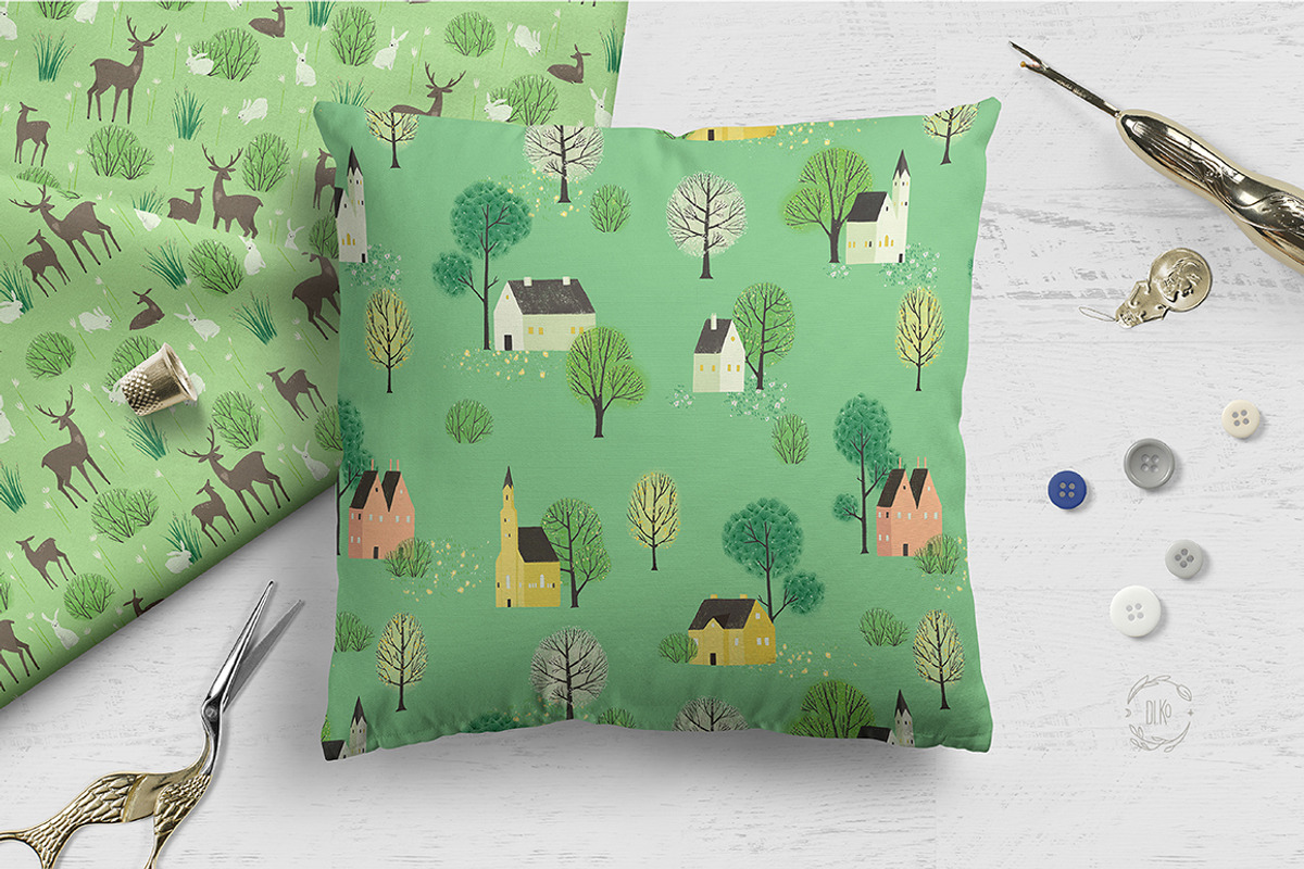 Green Flowering Land.Landscape maker, a Texture Illustration by Dinkoobraz (Photo 6 of 11)