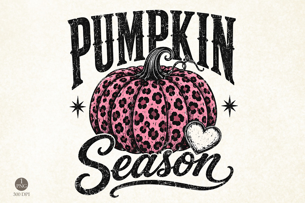 Pumpkin Season PNG,Western Leopard, a Seasonal Illustration by Libby Wishes (Photo 1 of 4)