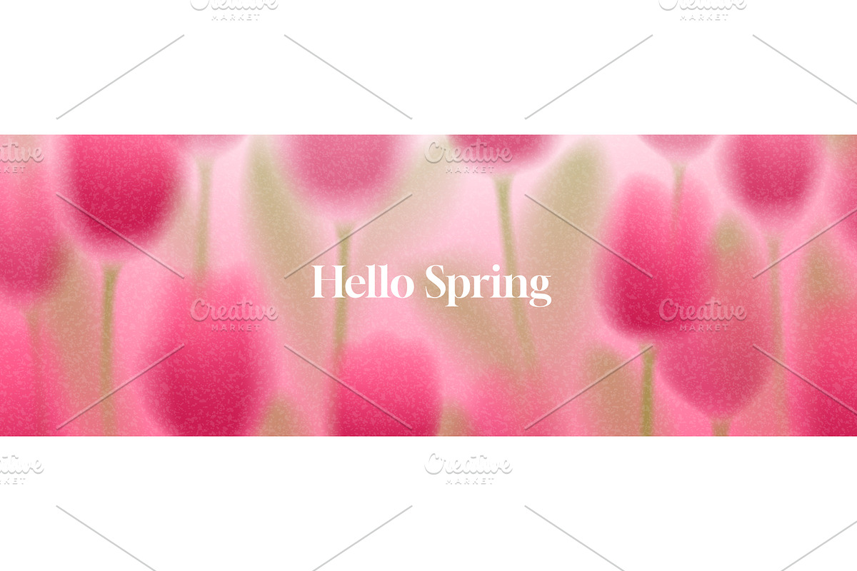Vibrant Spring floral banner, an Object Illustration by Andrey Yaroslavtsev