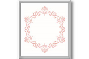 Floral Abstract Round Vector Frame, a Pattern Graphic by FineArtStudio (Thumbnail 3 of 3)