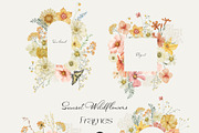 Sunset Wildflowers Delicate Flora, a Decorative Illustration by SunnyAfternoons (Thumbnail 3 of 15)
